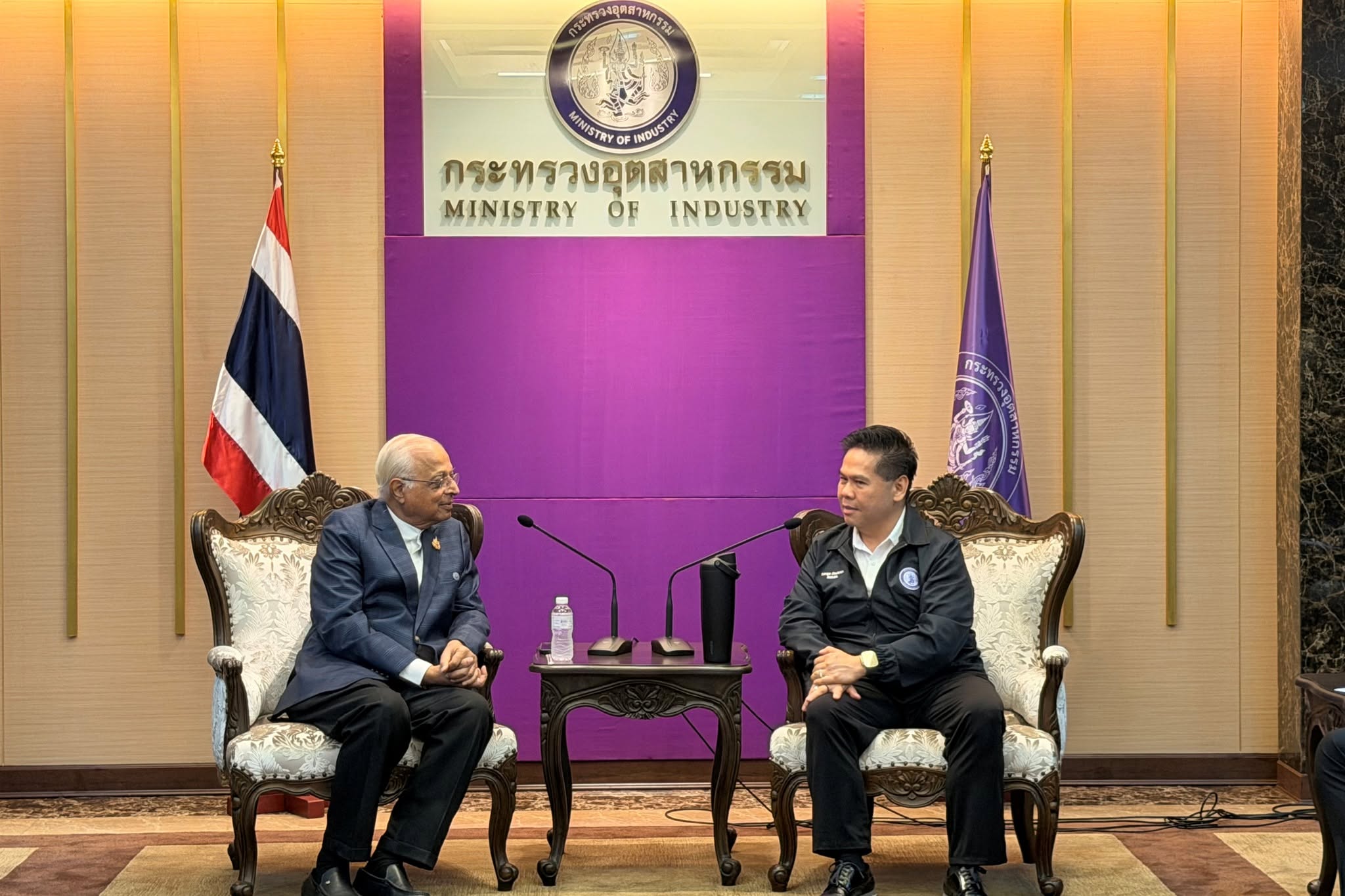 Courtesy visit of the India-Thai Chamber of Commerce (ITCC) to H.E. Mr. Varawut Silpa-archa, Minister of Industry of Thailand, together with senior officials from the Ministry