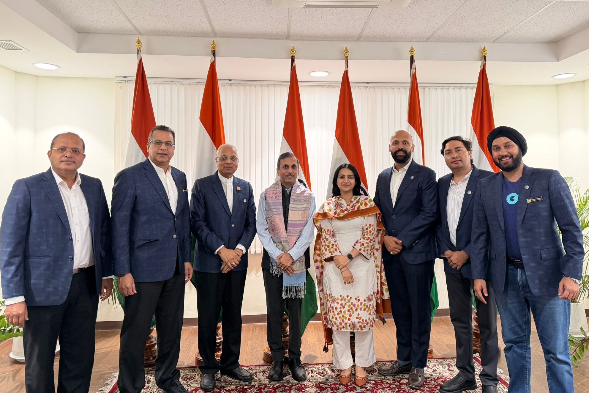 Mr. Sushil Dhanuka, President of the ITCC, together with members of the Executive Board, had the honor of welcoming Ambassador-designate Mr. Puneet Agrawal